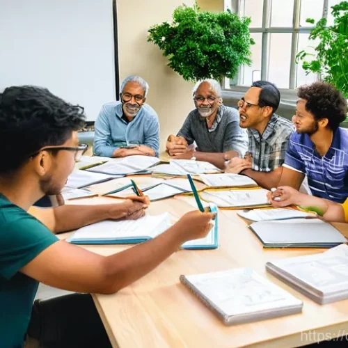 Home 15 도시농업관리사 자격증 공부 커뮤니티 - **Urban Agriculture Study Community: Collaborative Learning Session**
A diverse group of adults,...